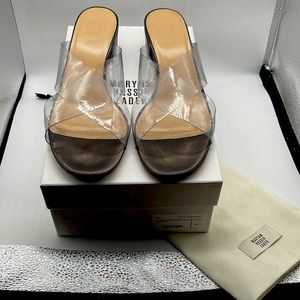 Maryam Nasir Zadeh Black Slide with clear cross straps, size 41, worn twice.